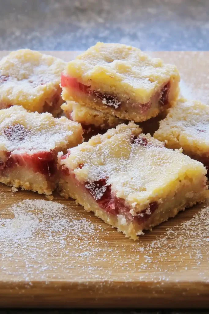 Lemon Rhubarb Layer Bars Recipe