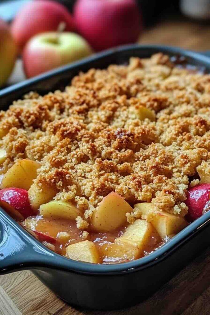 Apple Rhubarb Crumble