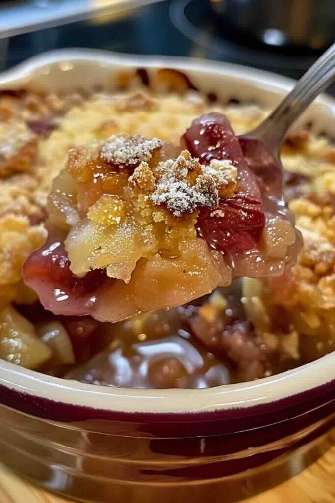 Baked Sticky Rhubarb Pudding