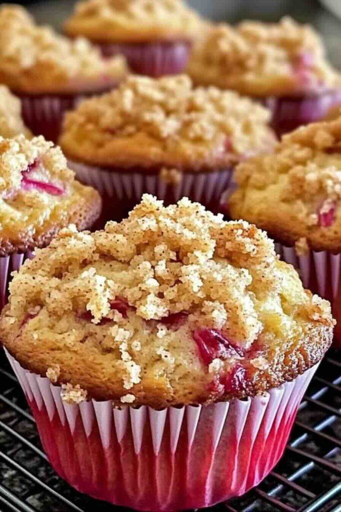 Cinnamon Rhubarb Muffins