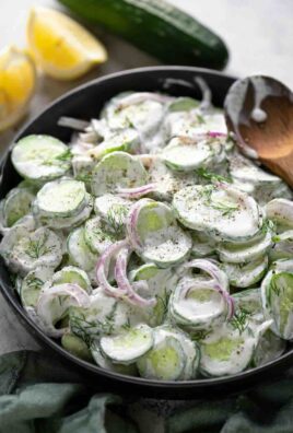 Creamy Cucumber Salad with Greek Yogurt