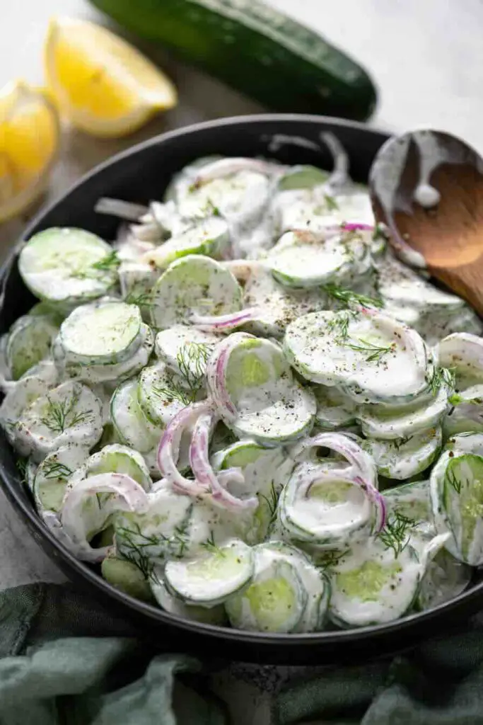 Creamy Cucumber Salad with Greek Yogurt