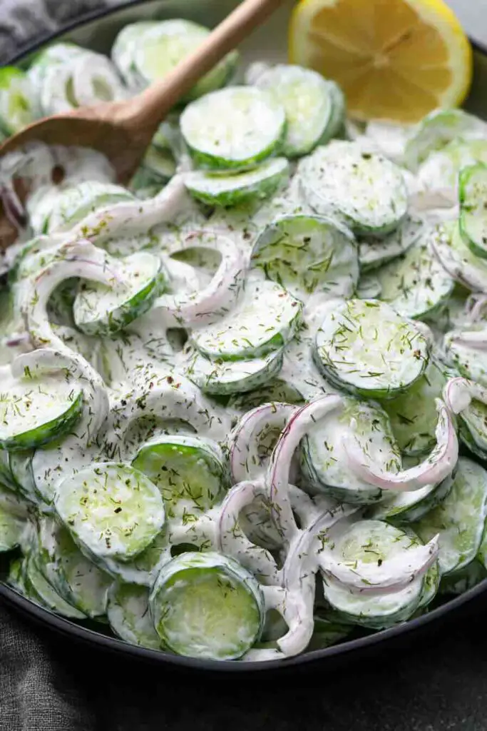 Creamy Cucumber Salad with Greek Yogurt