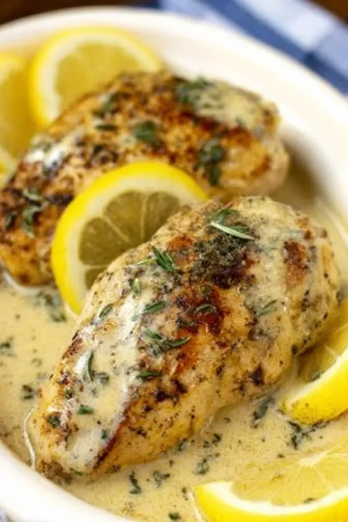 Crock Pot Creamy Lemon Chicken