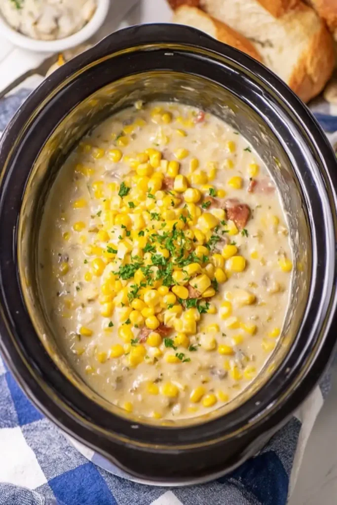 Crock pot corn chowder