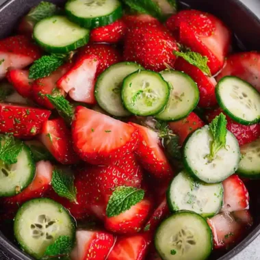 Cucumber Strawberry Salad