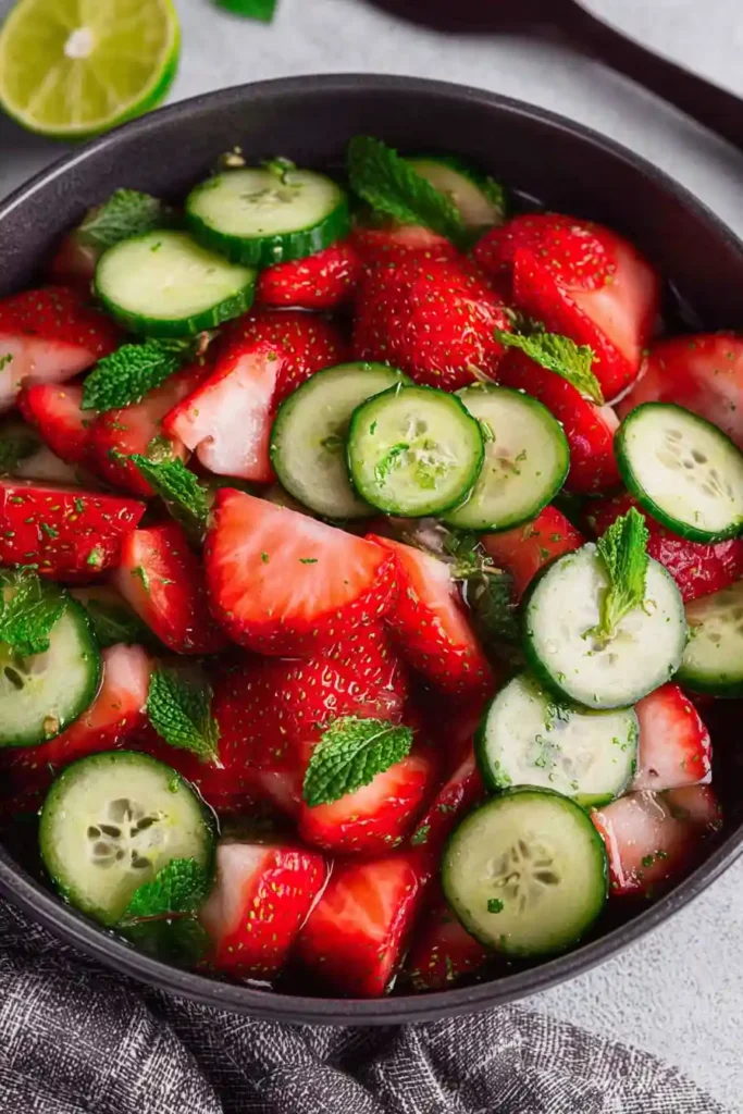 Cucumber Strawberry Salad