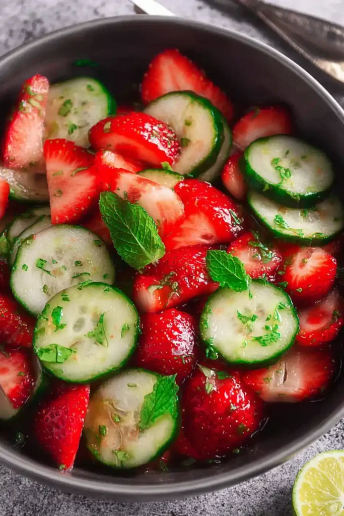 Cucumber Strawberry Salad