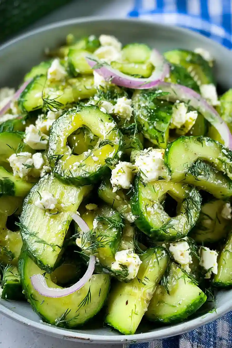 Cucumber Feta Dill Salad
