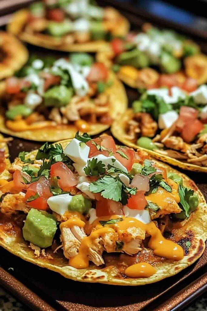 Easy Chicken Tostadas Recipe