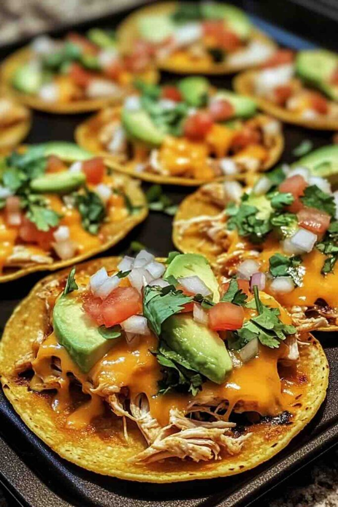 Easy Chicken Tostadas Recipe