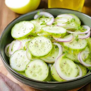 Cucumber Salad Vinegar Apple Cider