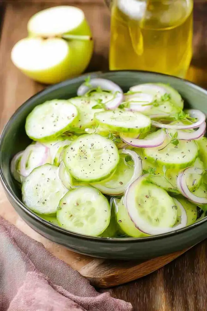 Cucumber Salad Vinegar Apple Cider