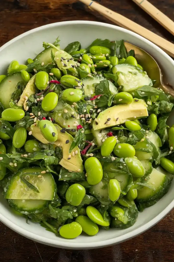 Edamame Cucumber Salad