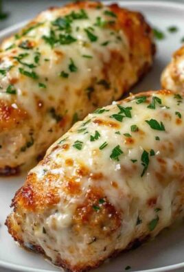 Garlic Parmesan Chicken Meatloaves
