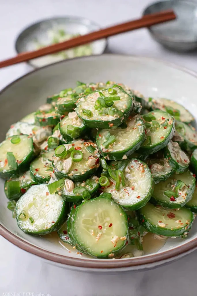 Kewpie Mayo Cucumber Salad