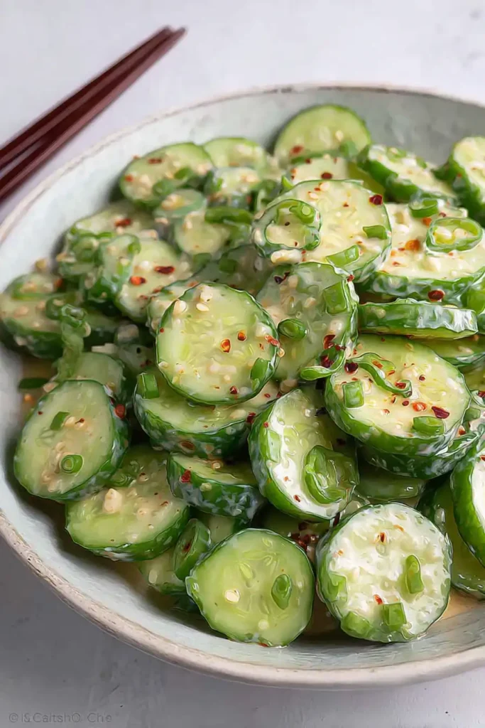 Kewpie Mayo Cucumber Salad