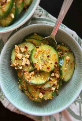Peanut Butter Cucumber Salad