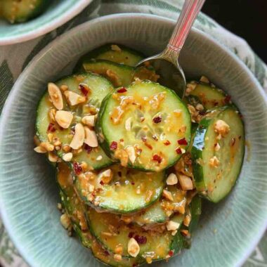 Peanut Butter Cucumber Salad