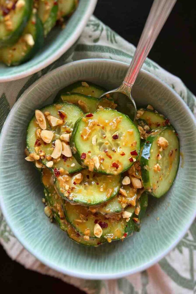 Peanut Butter Cucumber Salad