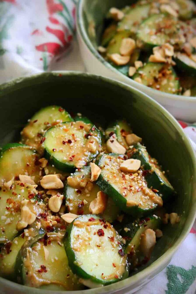 Peanut Butter Cucumber Salad