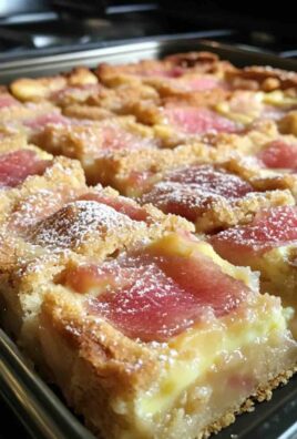 Rhubarb Custard Bars