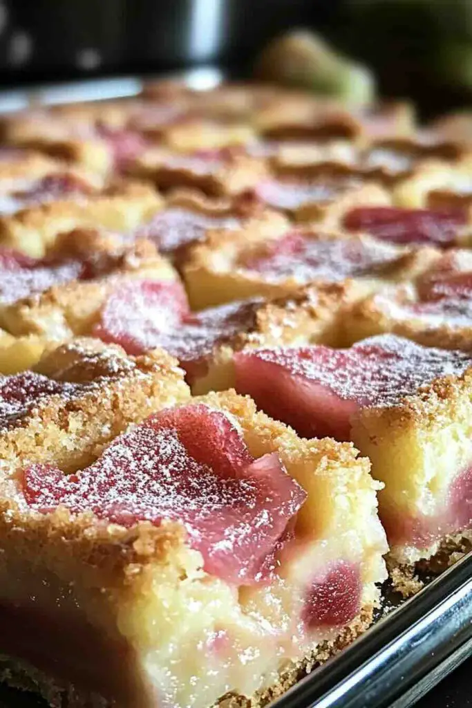 Rhubarb Custard Bars