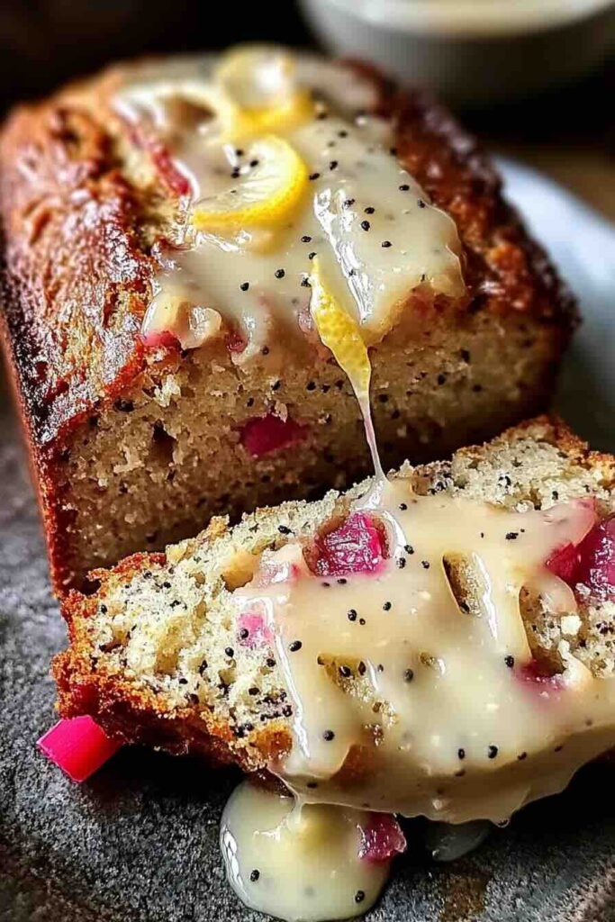 Rhubarb & Lemon Poppy Seed Loaf