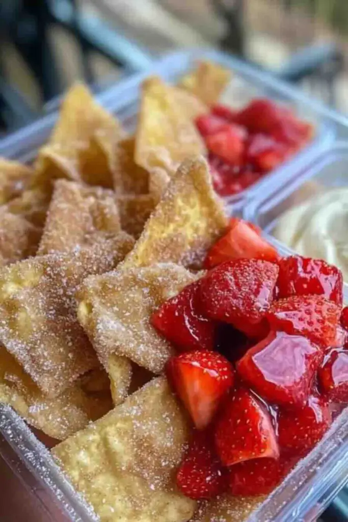 Strawberry Cheesecake Nachos