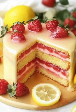 Strawberry Lemonade Buttermilk Cake