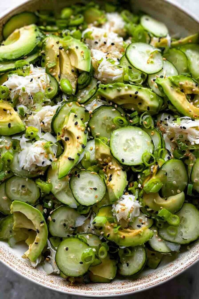 California Roll Cucumber Salad