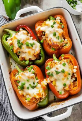 Buffalo Chicken Stuffed Peppers