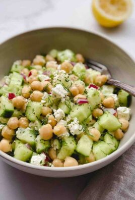 cucumber chickpea salad Recipe