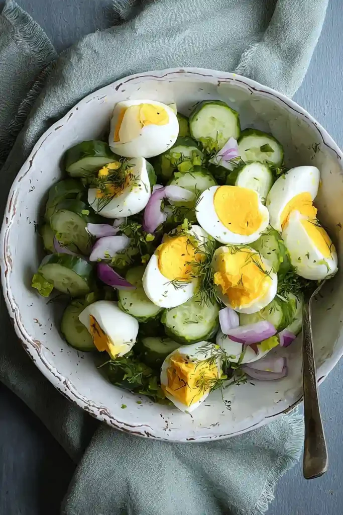 cucumber egg salad