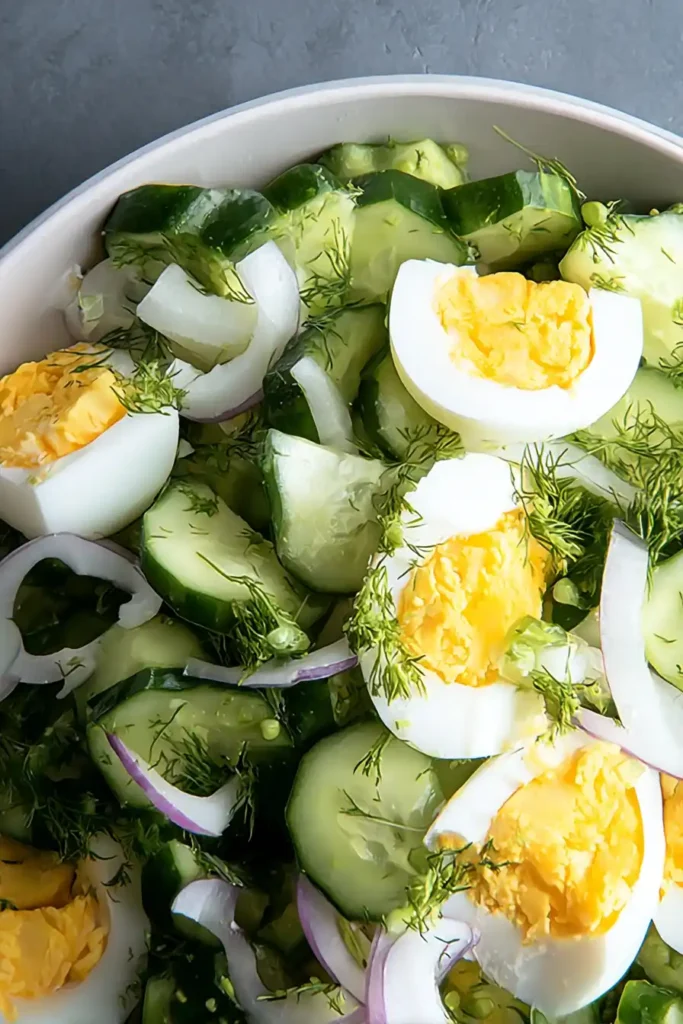 cucumber egg salad
