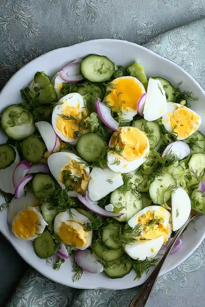 cucumber egg salad