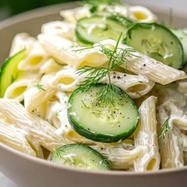 cucumber pasta salad