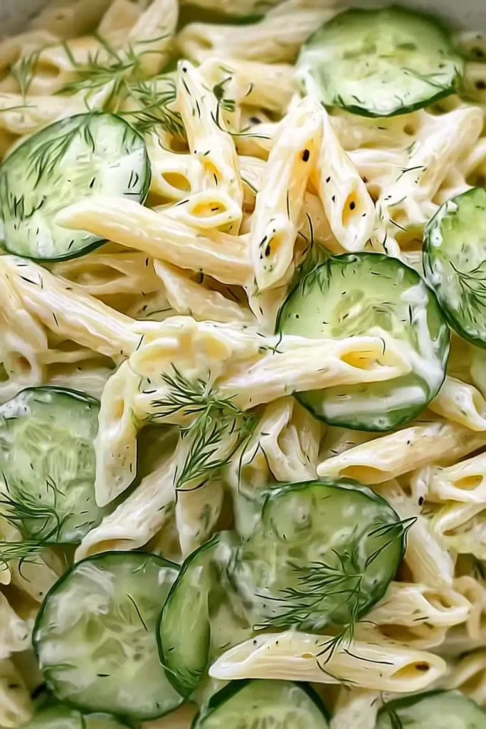 cucumber pasta salad