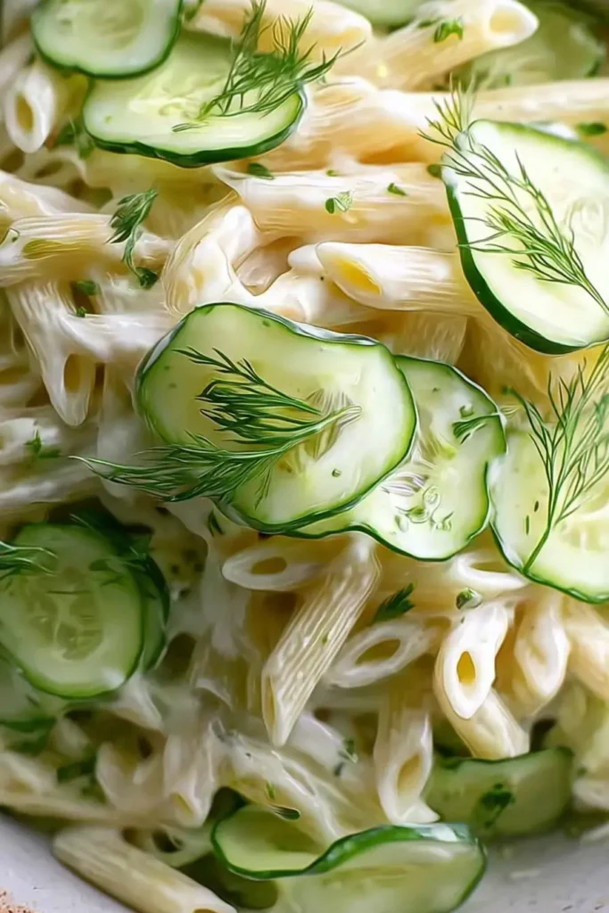cucumber pasta salad