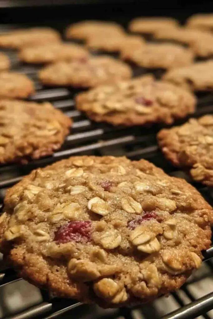 Rhubarb Oatmeal Cookies