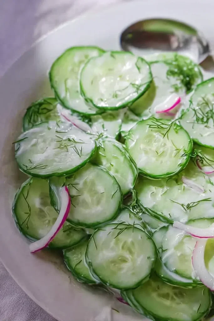vegan cucumber salad