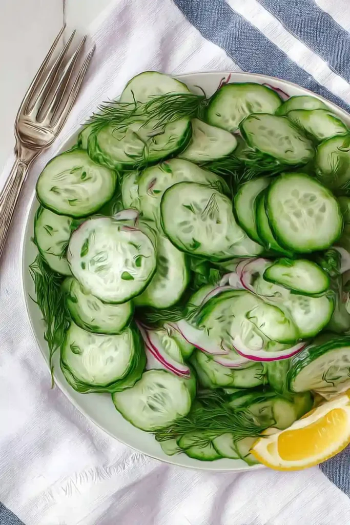 vegan cucumber salad