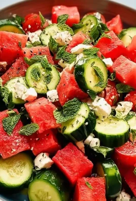 watermelon cucumber salad