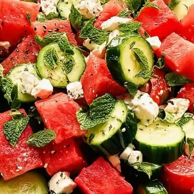watermelon cucumber salad