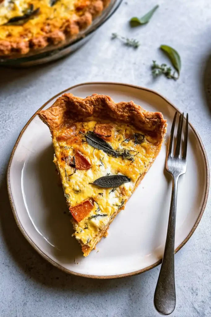 butternut squash quiche