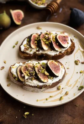 Fig Toasts with Pistachios and Whipped Feta