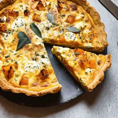 butternut squash quiche