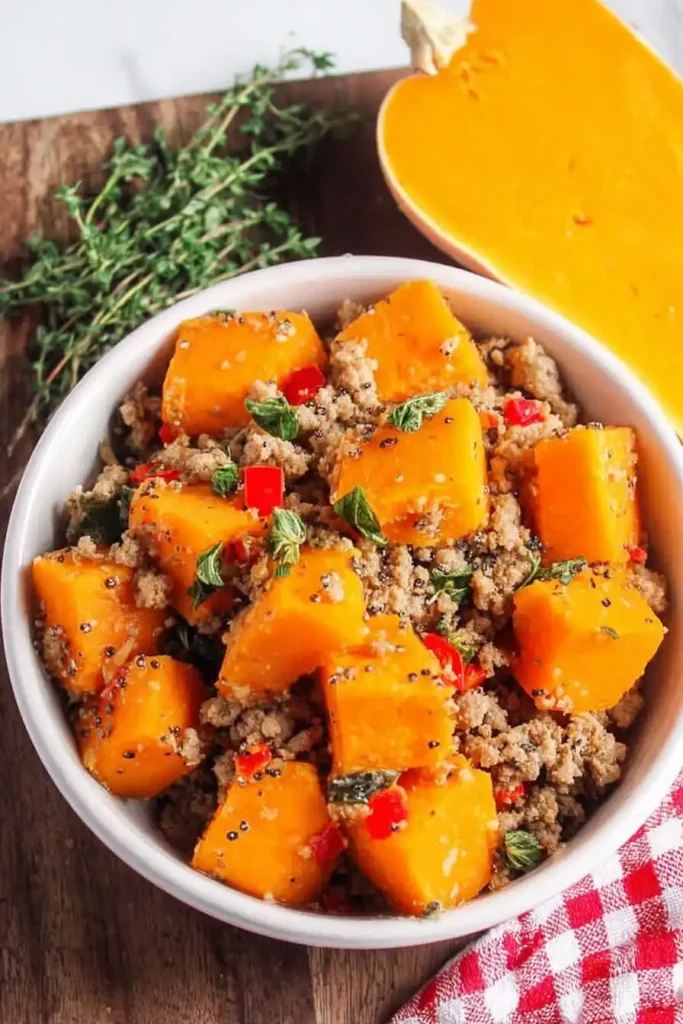 ground turkey butternut squash