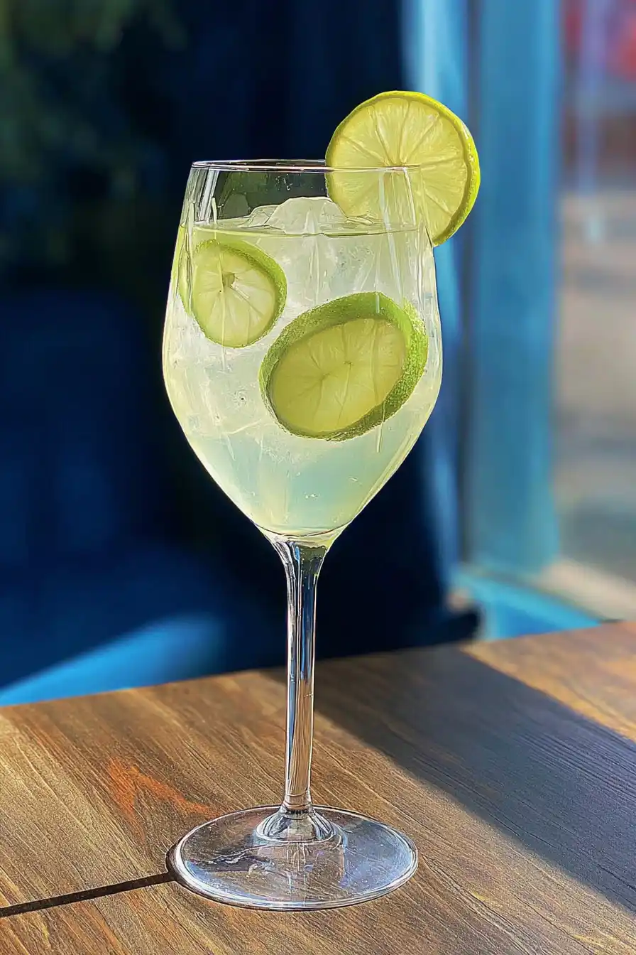 elderflower spritz cocktail