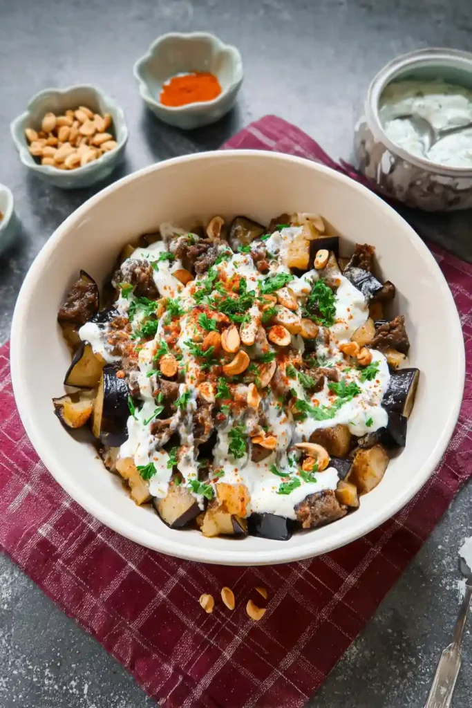 eggplant fatteh